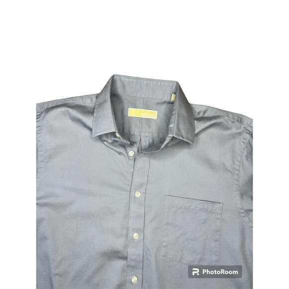 Men's Michael Kors Grey Button Down Dress Shirt Size 15 1/2  32/33 - Picture 3 of 4